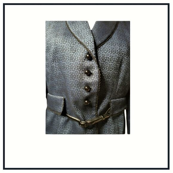 Tahari by ASL woman  blue blazer 8p - Picture 4 of 4